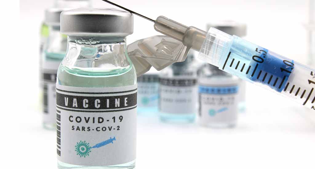 Flacon de vaccin anti-COVID
