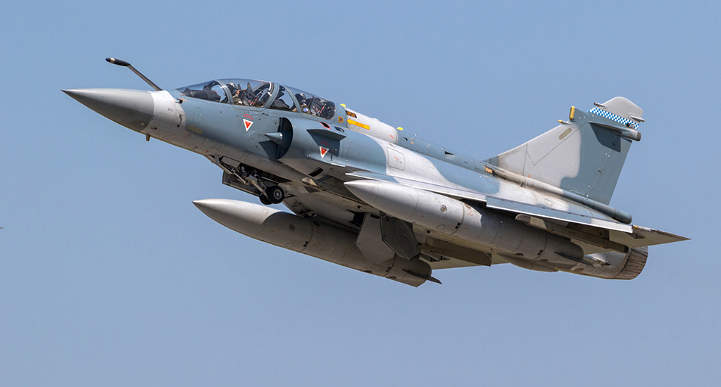 Avion Mirage 2000 en vol