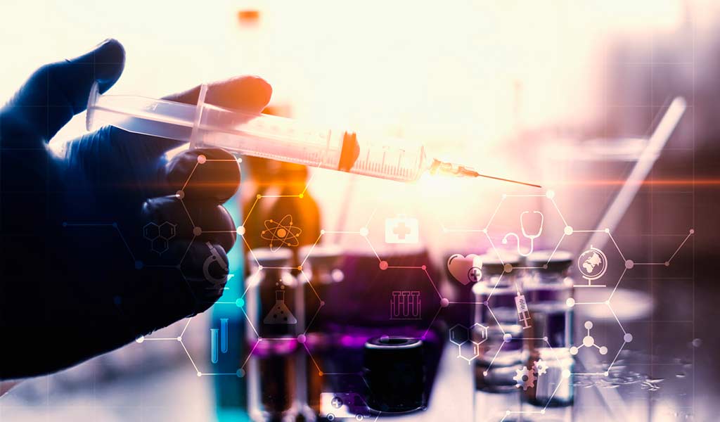 Injection d'une substance toxique