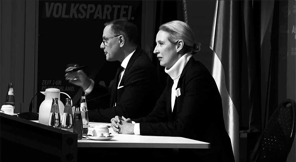 Alice Weidel, cheffe du parti Alternative pour l'Allemagne (AFD), mars 2025