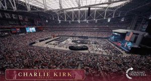 Cérémonie d'adieu à Charlie Kirk, 21 septembre 2025