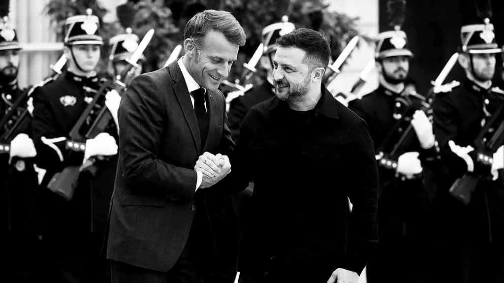 Emmanuel Macron et Volodymyr Zelensky, Paris, 4/09/2025