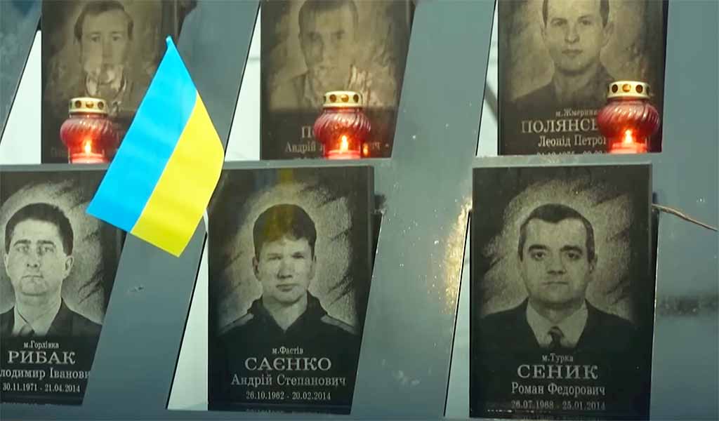 Mausolée de soldats urkainiens