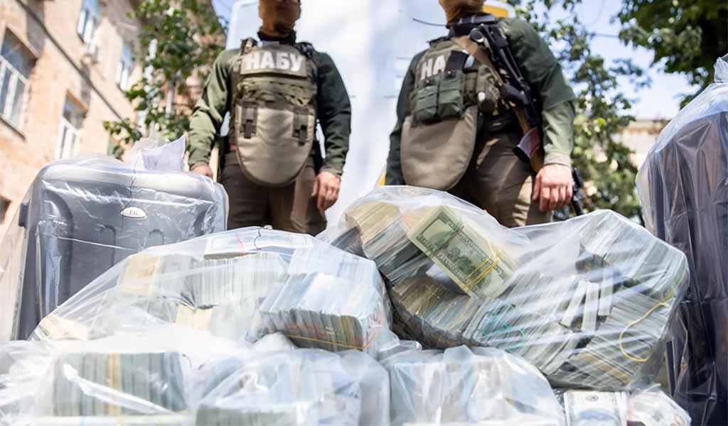 Saisie de fonds par le NABU dans le cadre de l'opération Midas, Ukraine, novembre 2025