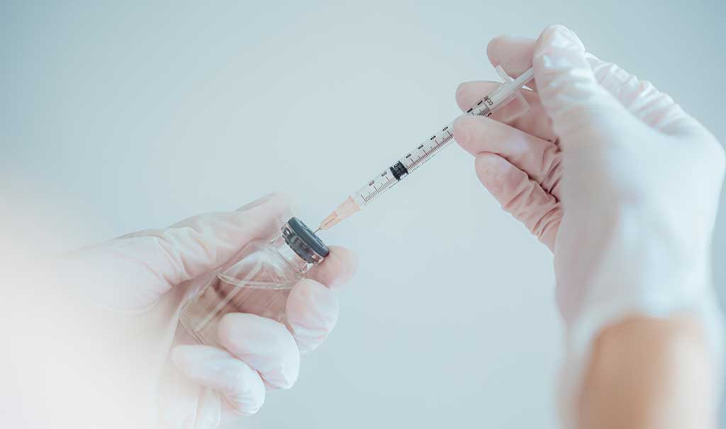 Prélèvement de serum vaccinal