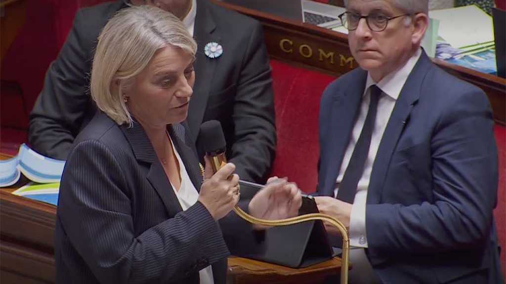 La ministre de la Santé, Stéphanie Rist, à l'Assemblée nationale le 8 novembre 2025