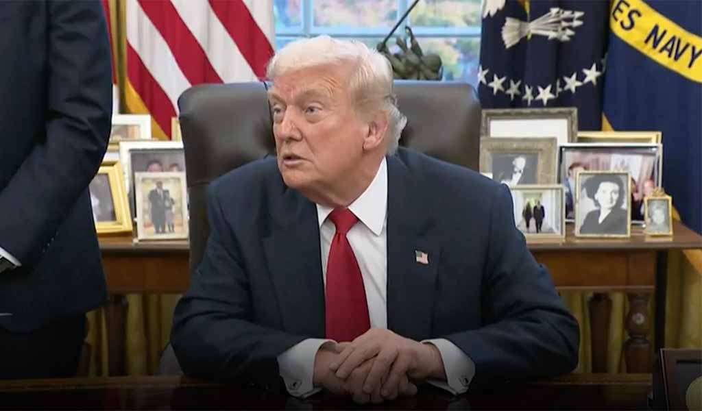 Donald Trump, bureau Ovale de la Maison-Blanche, 21 novembre 2025