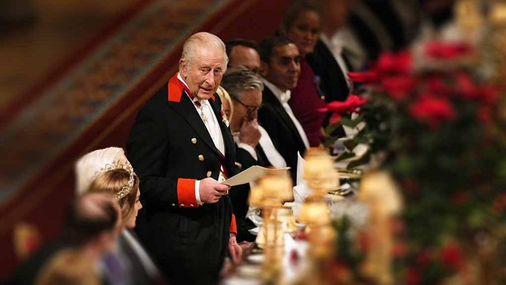 Banquet royal, château de Windsor, décembre 2025