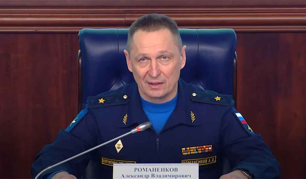 Général Aleksandr Romanenkov, chef des forces de défense antimissile des forces aérospatiales russes, 30/12/2025