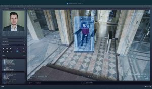 Dispositif de vidéosurveillance avec système de balayage du visage
