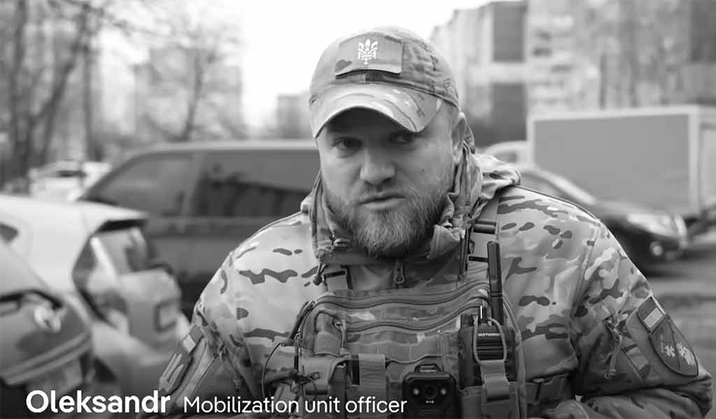 Agent de recrutement ukrainien