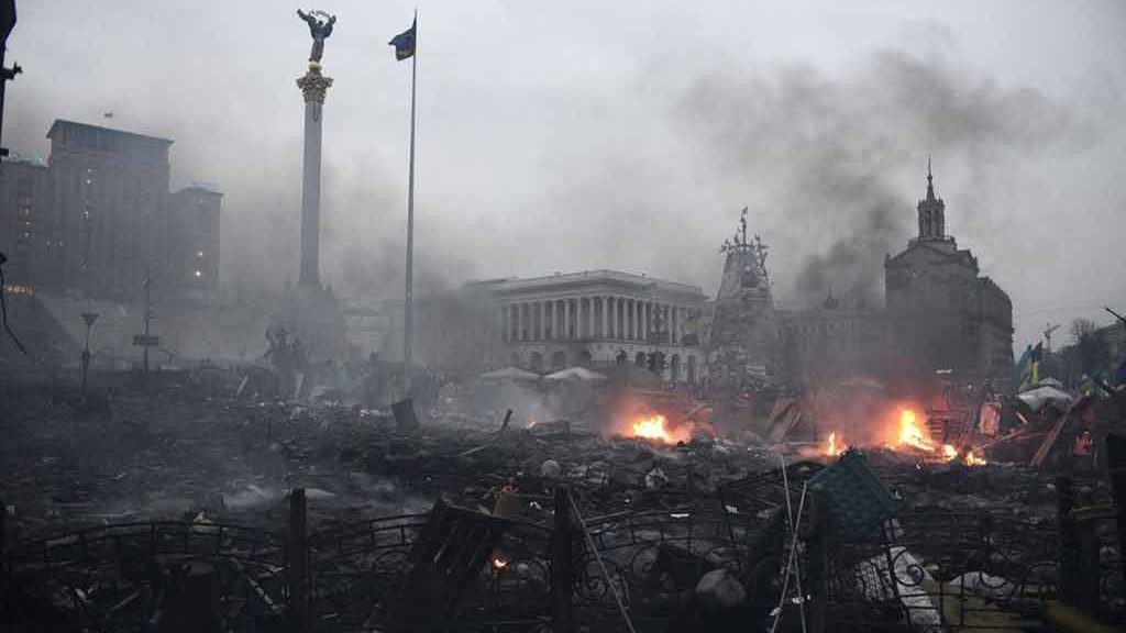 Ukraine, place Maidan, Kiev, 2014