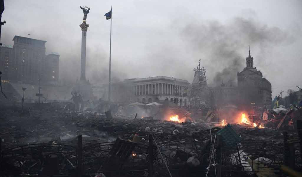 Ukraine, place Maidan, Kiev, 2014