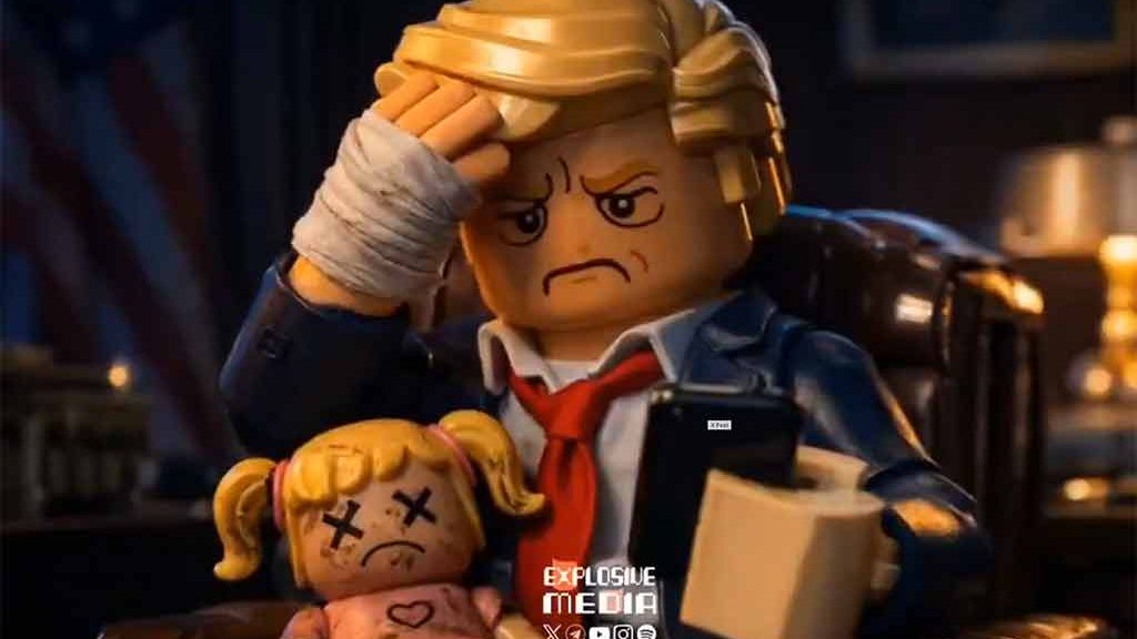 Donald Trump caricaturé par The Explosive Media