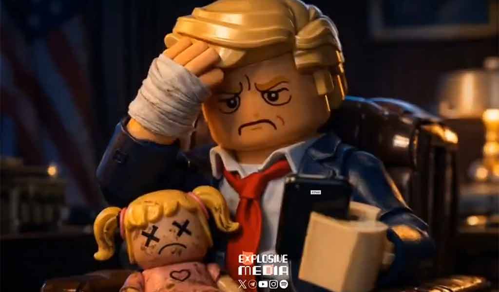 Donald Trump caricaturé par The Explosive Media