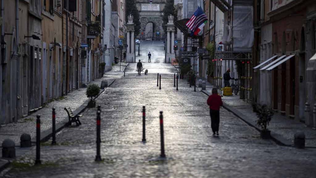 Rue de Rome durant le confinement, mars 2021