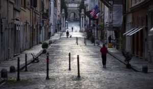 Rue de Rome durant le confinement, mars 2021