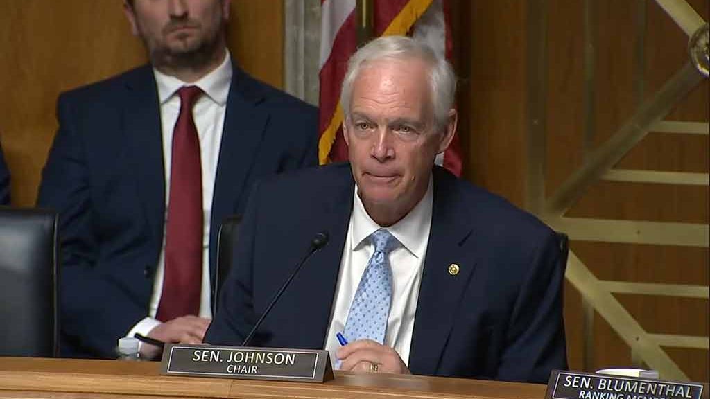 Sénateur Ron Johnson, audience du 29 avril 2026.