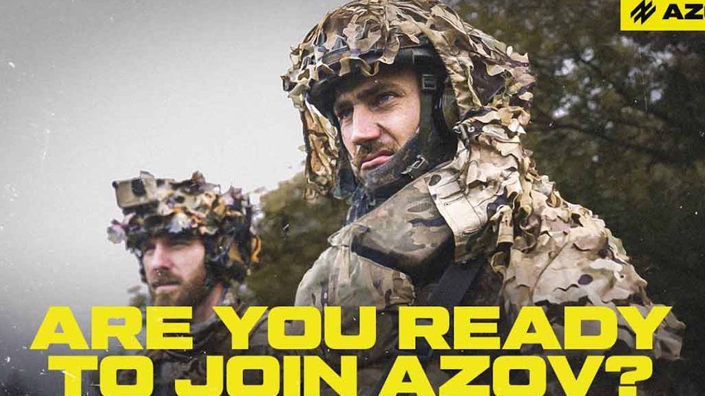 Campagne de recrutement de mercenaires par le bataillon Azov