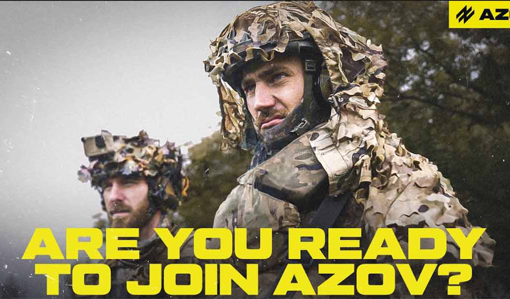 Campagne de recrutement de mercenaires par le bataillon Azov