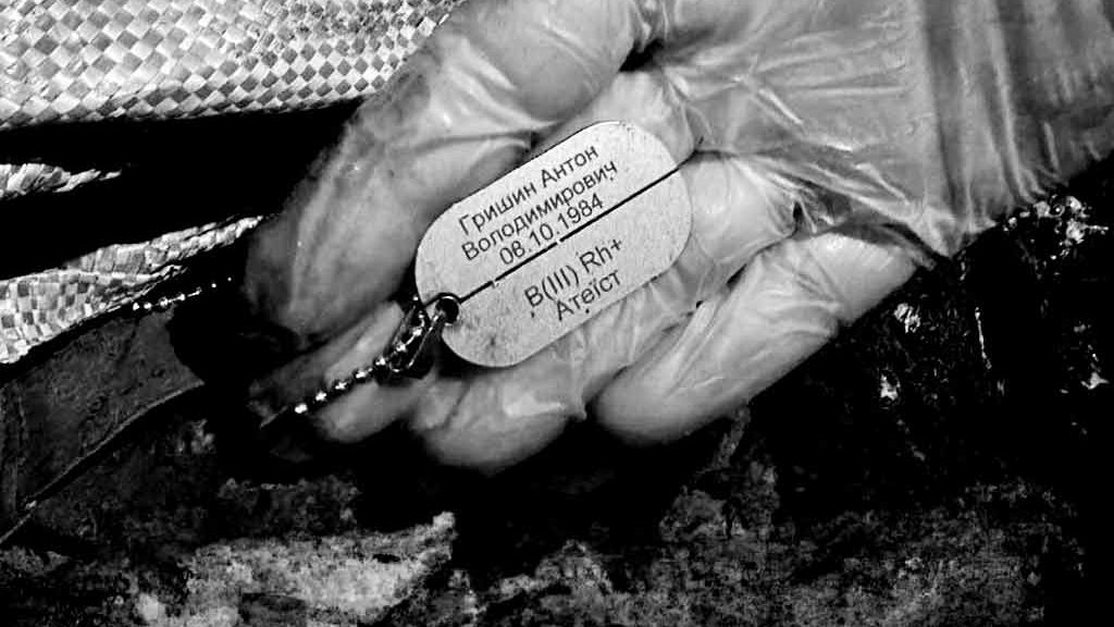 Médaille de soldat ukrainien décédé