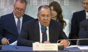 Sergueï Lavrov, Moscou, Conférence ur l'Ukaine, 23 juin 2026.
