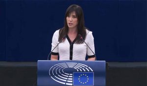 Ewa Zajączkowska-Hernik, tribune du Parlement européen, 7 juillet 2026