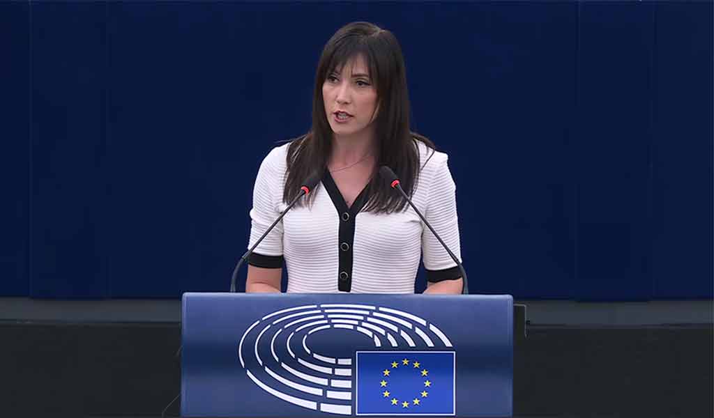 Ewa Zajączkowska-Hernik, tribune du Parlement européen, 7 juillet 2026