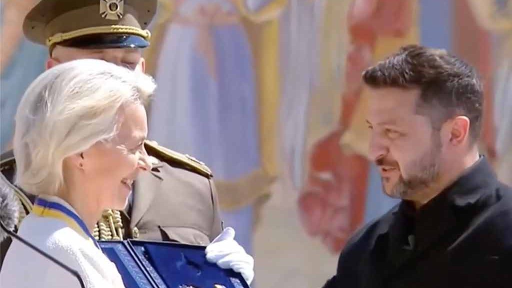 Ursula von der Leyen et Volodymyr Zelensky, Kiev, 15 juillet 2026