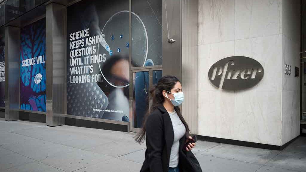 Siège du laboratoire Pfizer, New York