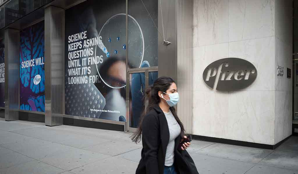 Siège du laboratoire Pfizer, New York