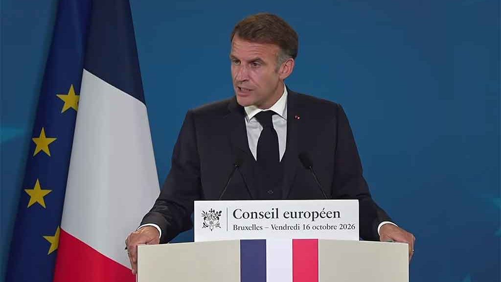 Emmanuel Macron, Conseil européen, 16 octobre 2026