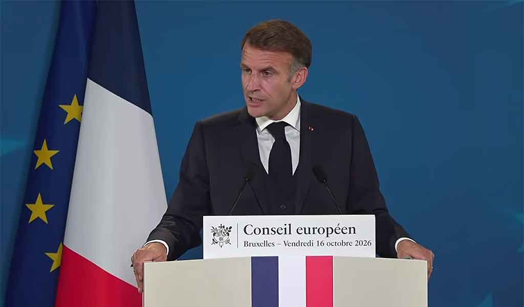 Emmanuel Macron, Conseil européen, 16 octobre 2026