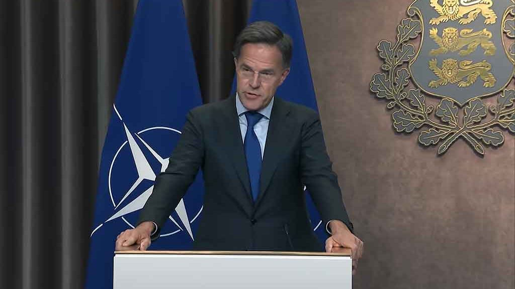 Mark Rutte, secrétaire général de l'OTAN, Talllnn (Estonie), le 14 octobre 2026